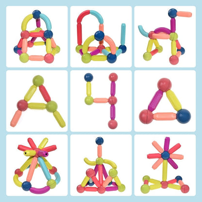 Magnetic Building Sticks Toy for Kids Creative STEM Construction Set for Learning and Skill Development