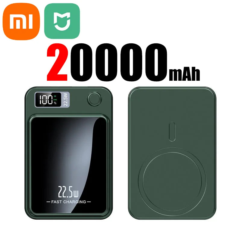 Magnetic Wireless Power Bank Fast Charging Compact Design
