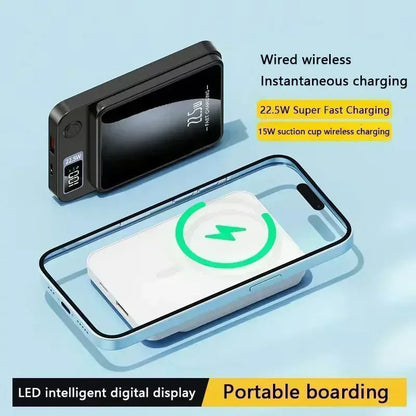 Magnetic Wireless Power Bank Fast Charging Compact Design