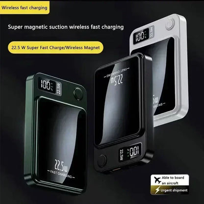 Magnetic Wireless Power Bank Fast Charging Compact Design