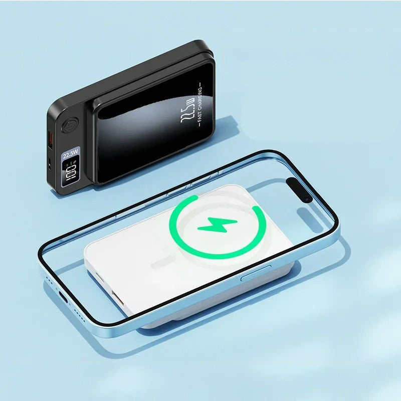 Magnetic Wireless Power Bank Fast Charging Compact Design