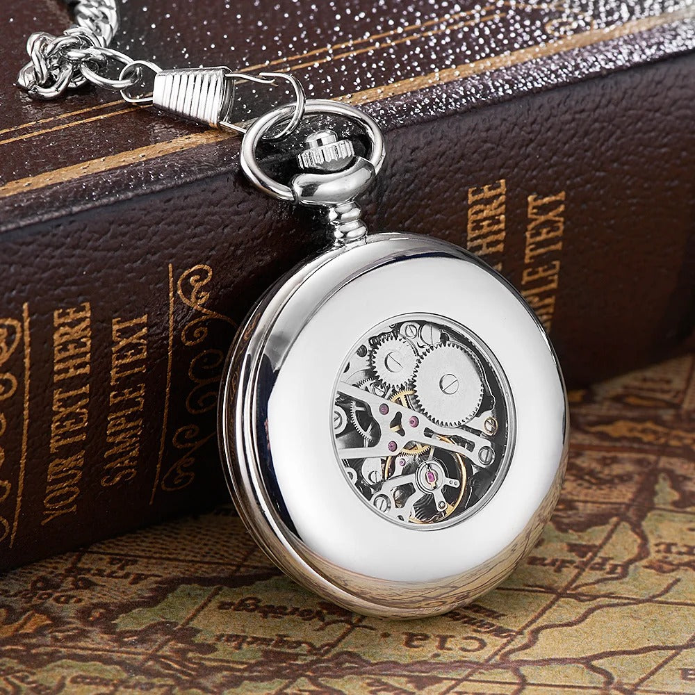 Mechanical Luxury Pocket Watch Classic Vintage Style Manual Wind Timepiece