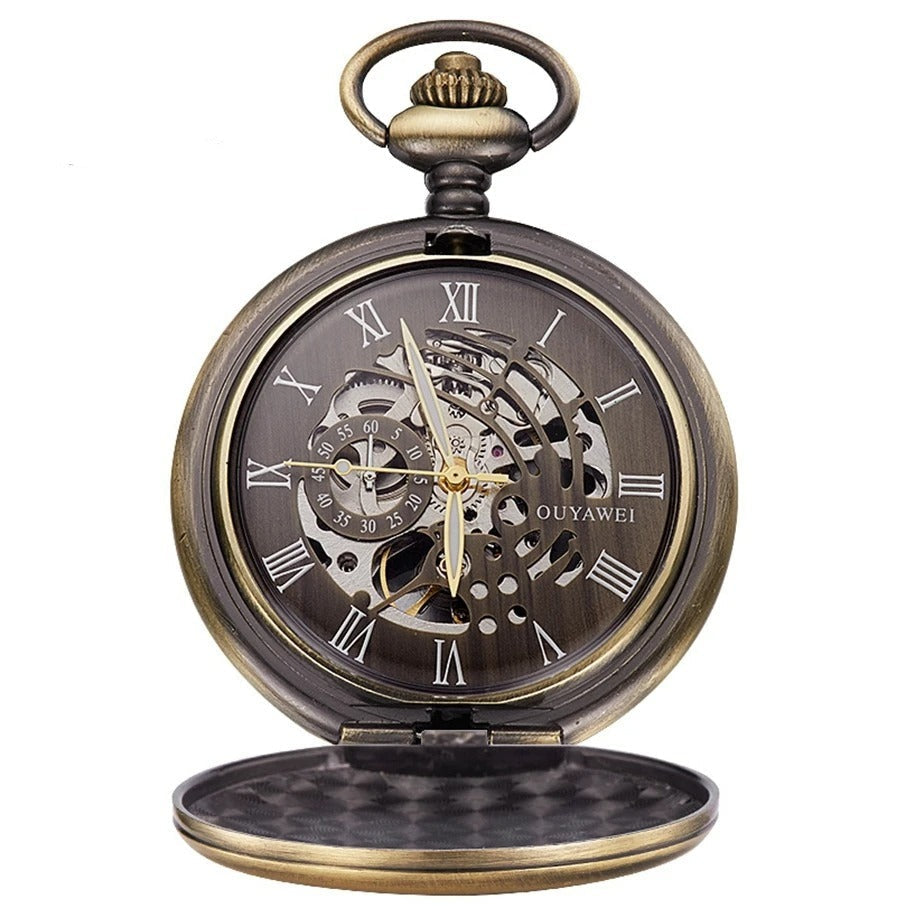Mechanical Luxury Pocket Watch Classic Vintage Style Manual Wind Timepiece