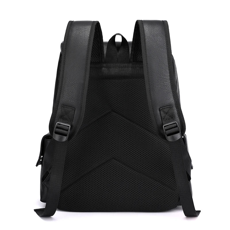 Men’s Premium Leather Laptop Backpack – Spacious, Durable and Stylish for Work & Travel
