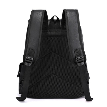 Men’s Premium Leather Laptop Backpack – Spacious, Durable and Stylish for Work & Travel