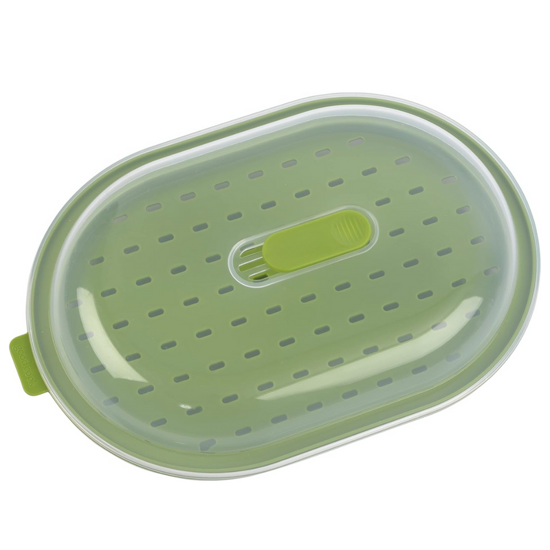 Microwave Steam Cooker Fast Steamer for Vegetables Grains and Protein