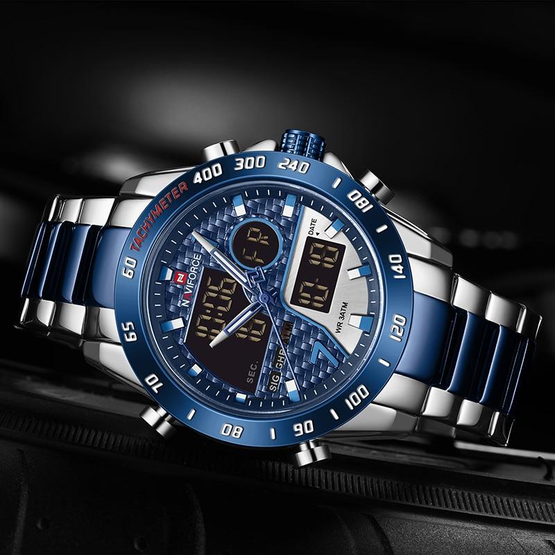 Military Sports Watch – Men’s Dual Display Quartz Chronograph Watch
