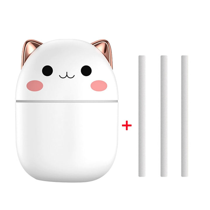 Mini Air Humidifier with Night Light Portable USB Humidifier Cool Mist Diffuser Quiet Bedroom Desk Humidifier