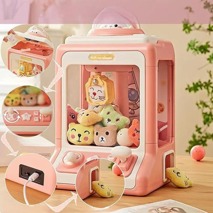 Mini Claw Machine Arcade Toy With Lights Music Wireless Remote