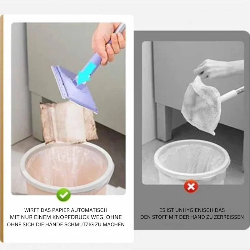 Mini Hands Free Mop with 360 Degree Rotating Head Compact Cleaning Mop