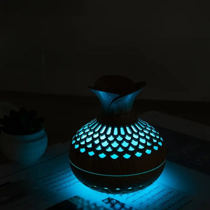 Mini Vase Humidifier USB Aroma Diffuser Flower Design Portable Air Humidifier