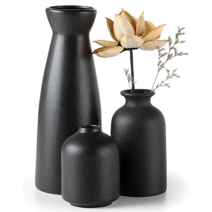 Minimalist Ceramic Vase Set Timeless Elegant Home Decor