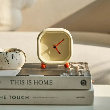 Minimalist Square Table Alarm Clock Silent Modern Desk Clock