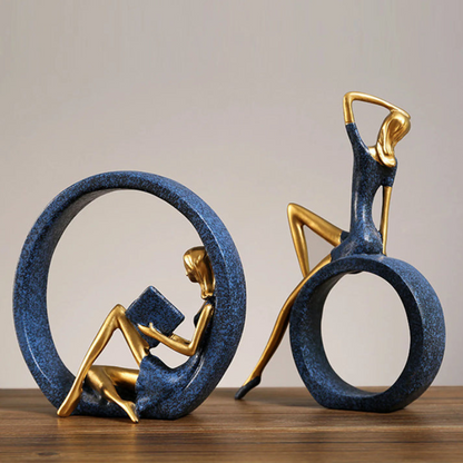Modern Abstract Sculpture Home Decor Decorative Statue for Living Room Office