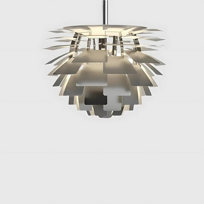 Modern Artichoke Pendant Light Sculptural Metal Ceiling Lamp