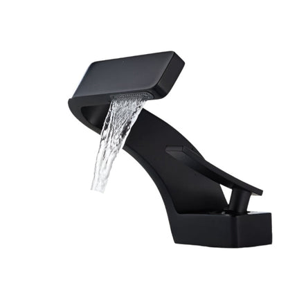 Modern Curved Kitchen Faucet Single Handle Swivel Spout
