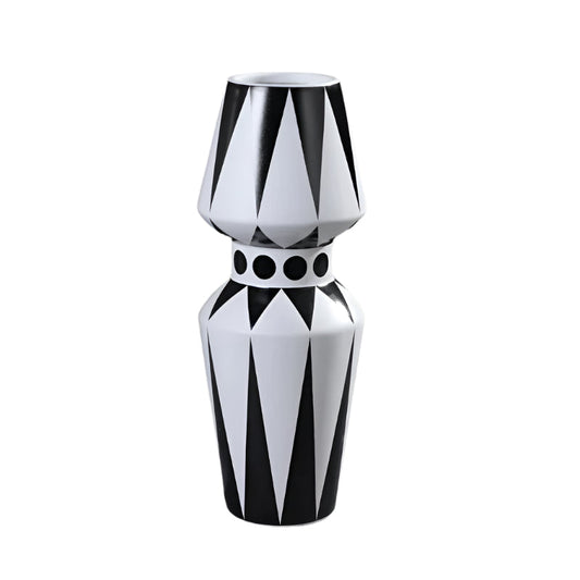 Modern Geometric Vase Decorative Flower Arrangement Home Decor Accent