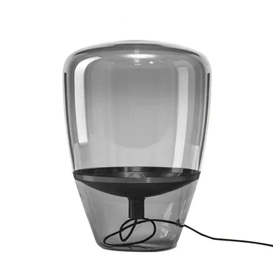 Modern Glass Table Lamp LED Bedside Lamp Elegant Glass Desk Lamp for Living Room Bedroom
