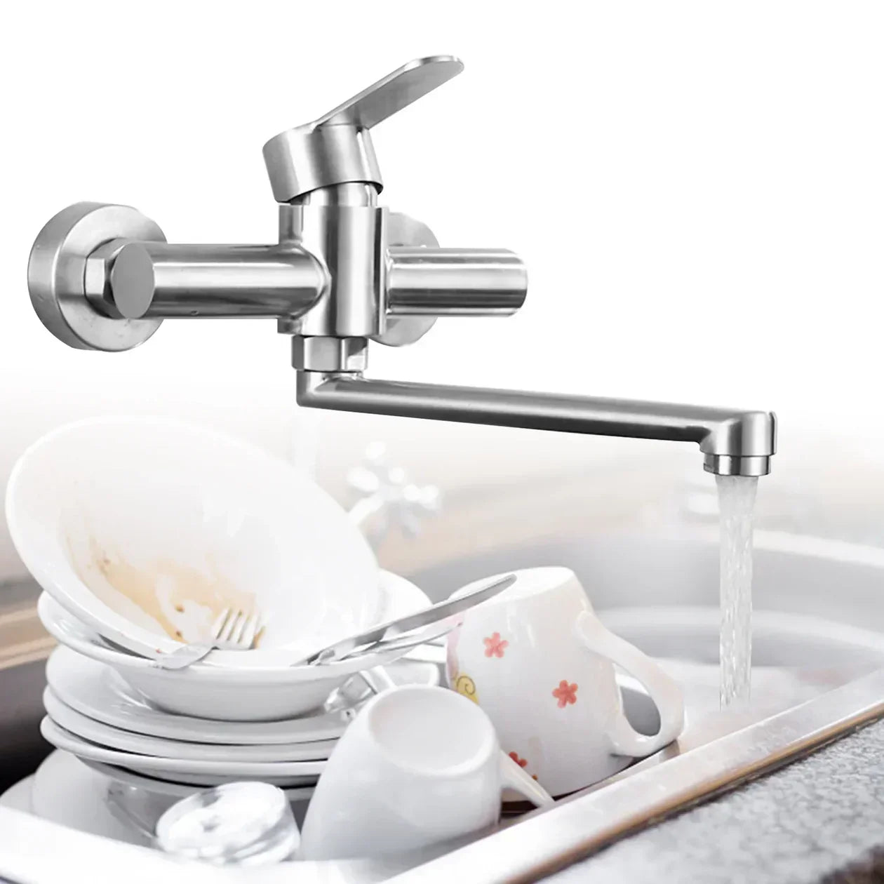 Modern Kitchen Faucet 360 Swivel Spout Single Handle Sink Mixer Tap