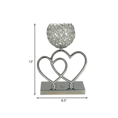 Modern LED Table Lamp Heart Design Bedside Desk Lamp Decorative Ambient Light