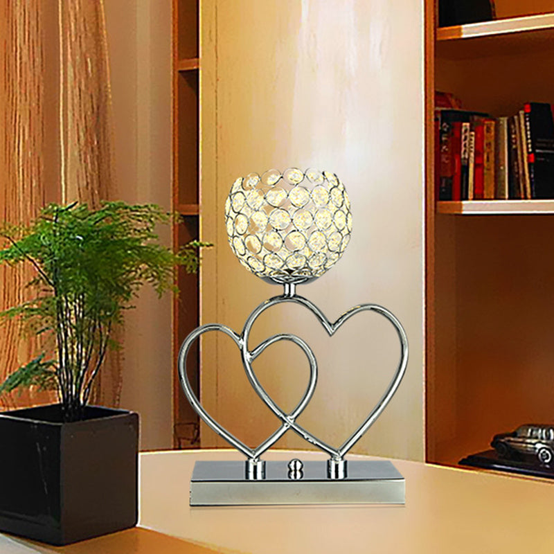 Modern LED Table Lamp Heart Design Bedside Desk Lamp Decorative Ambient Light