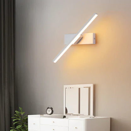 Modern LED Wall Lamp 330 Degree Rotating Wall Light Geometric Wall Sconce for Living Room Bedroom Lighting