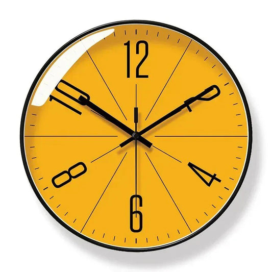 Modern Nordic Wall Clock Minimalist Black and White Decorative Wall Clock for Living Room Bedroom