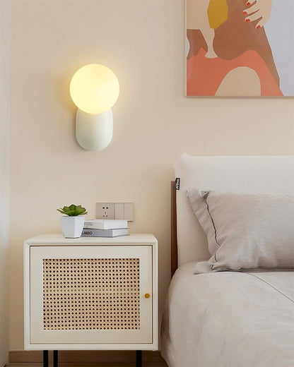 Modern Resin LED Wall Lamp Elegant Energy Efficient Wall Lighting