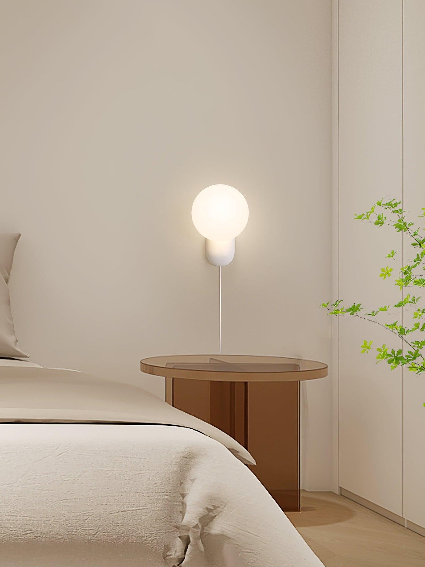Modern Resin LED Wall Lamp Elegant Energy Efficient Wall Lighting
