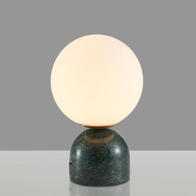 Modern Round Table Lamp Decorative Globe Bedside Lamp with Stable Base