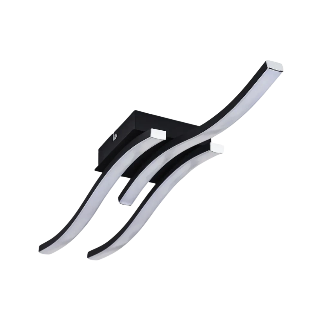 Modern Sculptural Curved LED Ceiling Light Flush Mount Fixture