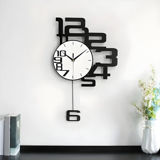 Modern Silent Wall Clock Minimalist Non Ticking Decorative Home Office Clock