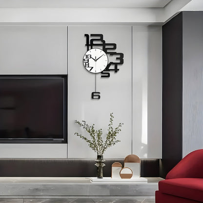 Modern Silent Wall Clock Minimalist Non Ticking Decorative Home Office Clock