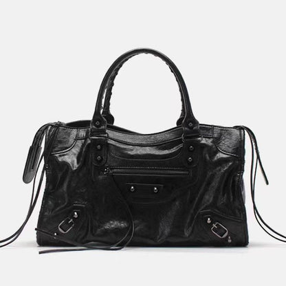 Modern Studded Shoulder Bag with Strap Large Capacity Fashion Crossbody Handbag