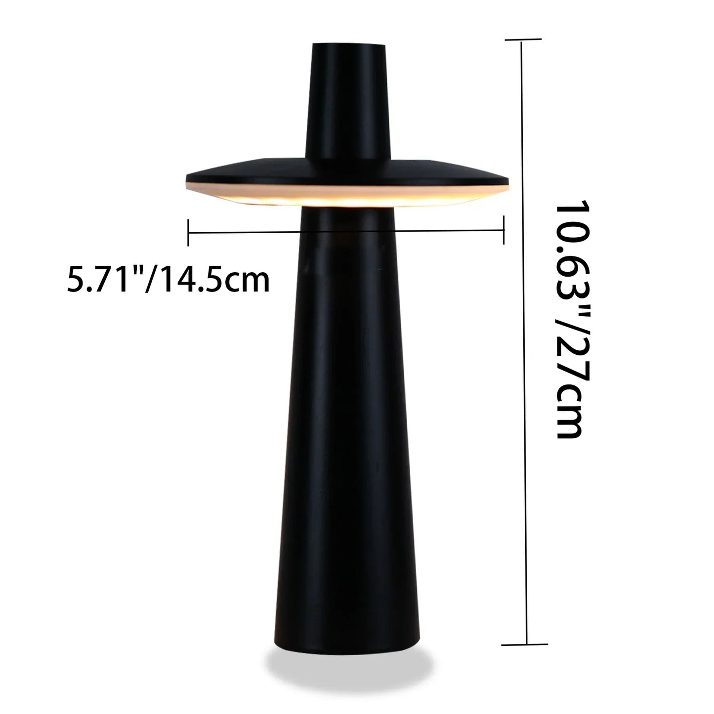 Modern Touch Sensor Table Lamp Unique Design Compact Bedside Desk Light