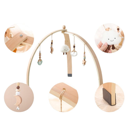 Montessori Baby Play Gym with Sensory Hanging Toys for Natural Motor Skill Development