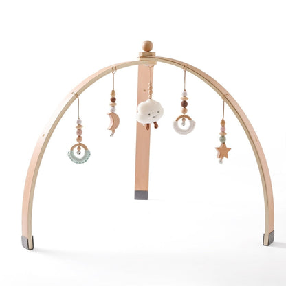 Montessori Baby Play Gym with Sensory Hanging Toys for Natural Motor Skill Development