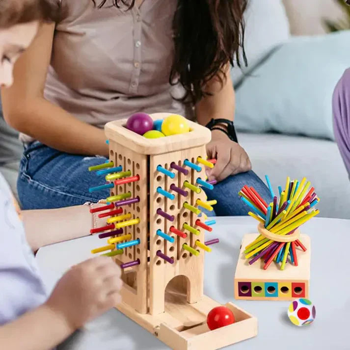 Montessori Counting Stick Tower Educational Stacking Coordination Toy