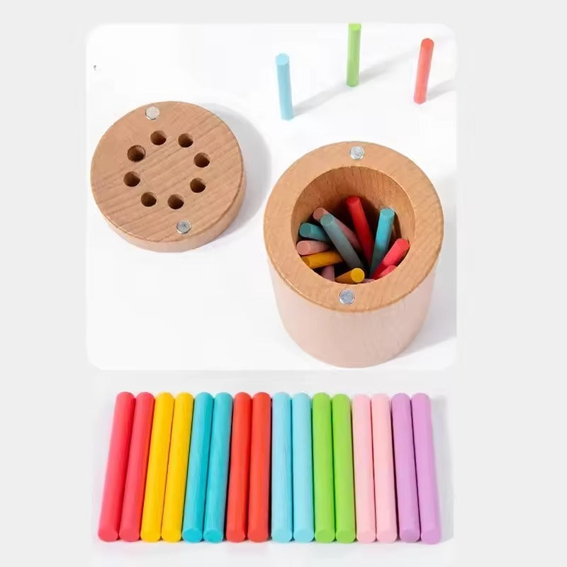Montessori Counting Stick Tower Educational Stacking Coordination Toy