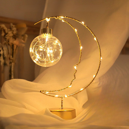 Moon Star Heart LED Table Lamp Decorative Modern Ambient Bedside Night Light