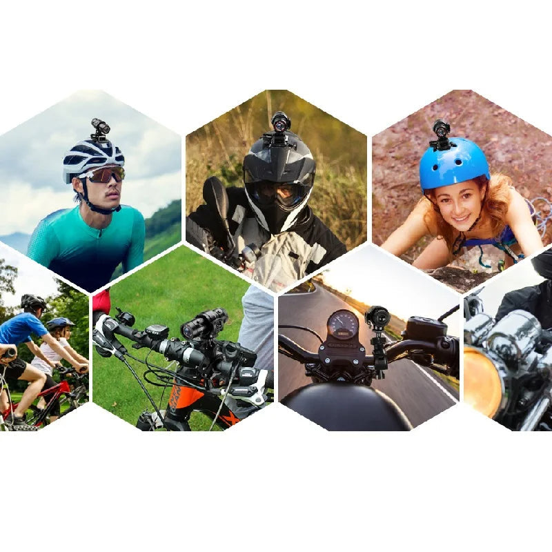 Motorcycle Helmet Action Camera Full HD Wide Angle Recording