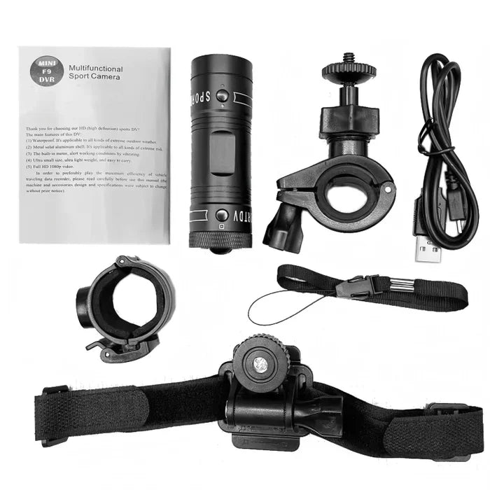 Motorcycle Helmet Action Camera Full HD Wide Angle Recording