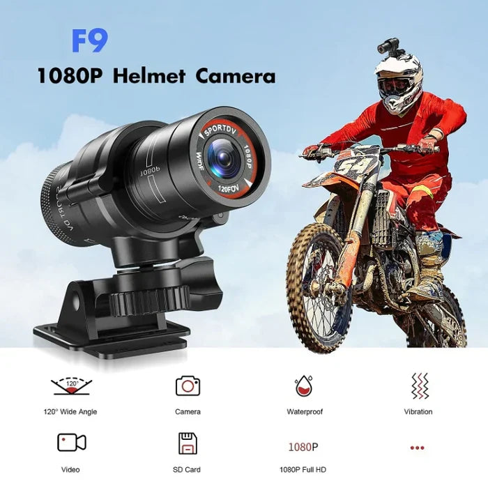 Motorcycle Helmet Action Camera Full HD Wide Angle Recording