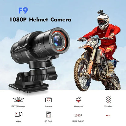 Motorcycle Helmet Action Camera Full HD Wide Angle Recording