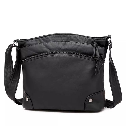 Multi Pocket Crossbody Shoulder Bag Adjustable Strap Large Capacity Everyday Travel Bag