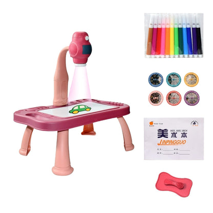 Multifunction LED Drawing Board for Kids with Projector Light Effects and Music