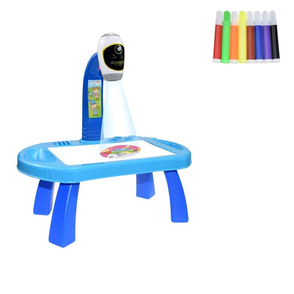 Multifunction LED Drawing Board for Kids with Projector Light Effects and Music