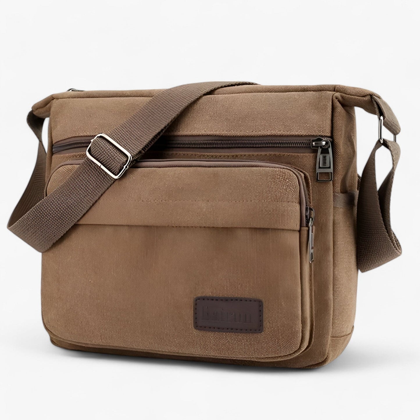 Multifunctional Canvas Shoulder Bag for Men Large Capacity Everyday Carry