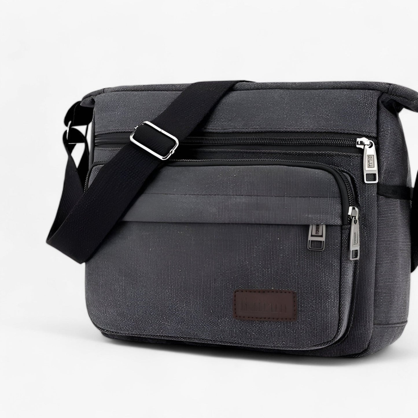 Multifunctional Canvas Shoulder Bag for Men Large Capacity Everyday Carry