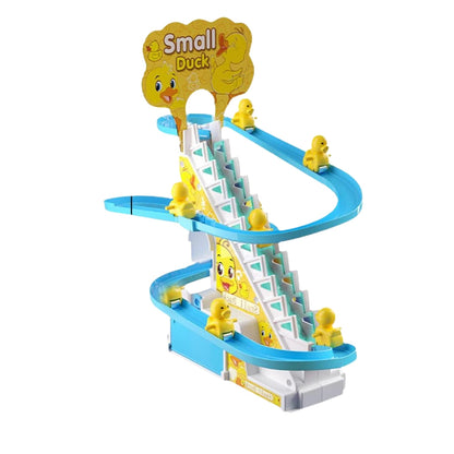 Musical Duck Slide Toy With Climbing Stairs And Light Up Track